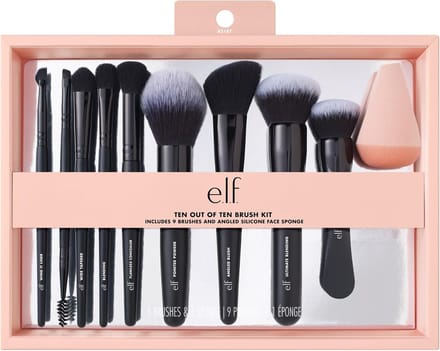 10-delige Make-up Borstelset voor Perfecte Gezichts- en Oogmake-up