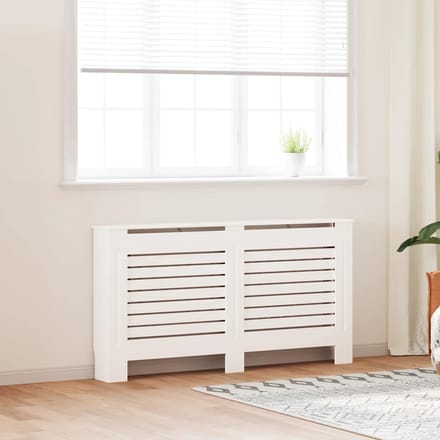 vidaXL Radiatorombouw 152x19x81.5 cm MDF wit