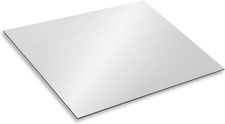 Aluminium Composiet Plaat Zilver 40x30 cm 3mm Dik Ideaal voor Modelbouw en Reclame