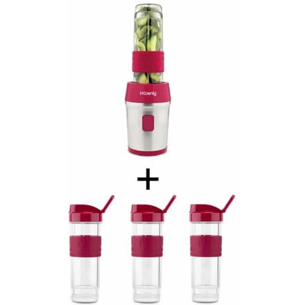 Set van 3 flessen voor mini blender H.Koenig SMOO10