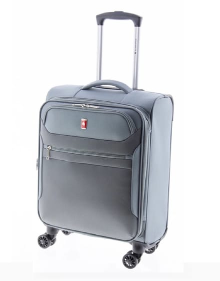 Gladiator 3D Handbagage Koffer - 55 cm - 36/43 liter - Expandable - Grijs
