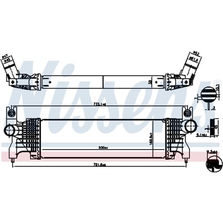 Intercooler NISSENS 961556