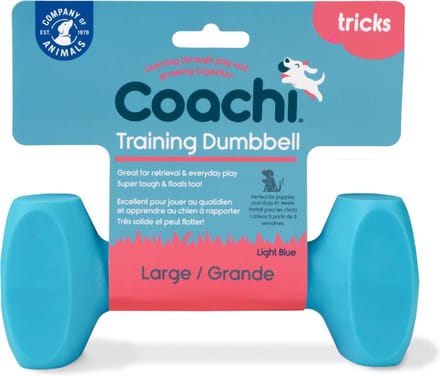 Coachi Training Dumbbell - Hondenopvoeding - Lichtblauw L