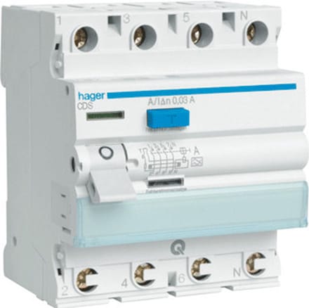 Hager Class A Aardlekschakelaar - CDS440G - E2ZN5