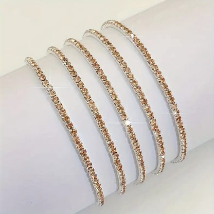 Nivard Armband - Staal - Nep Zilver - Dames - 5 St - Zilver