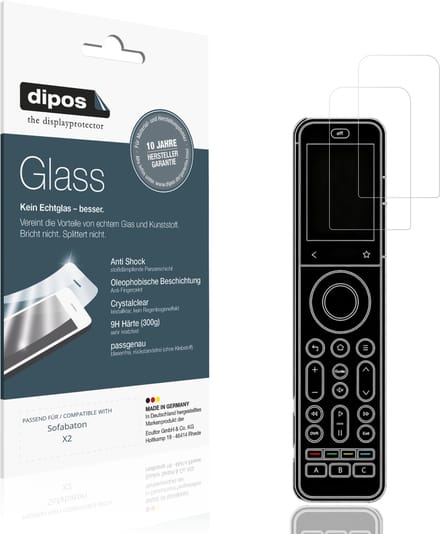 dipos – 2x Pantserfolie geschikt voor Sofabaton X2 | 9H Screenprotector