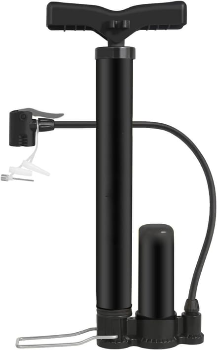 REN® Fietspomp met Drukmeter - Fietspomp Klein - Fietspomp Handmatig - Zwart - 38cm x 17cm x 7cm