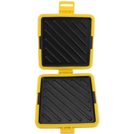 Magnetron Toastie Sandwich Maker Magnetron Toaster met Verstelbare Siliconen Bandjes Nee L geel