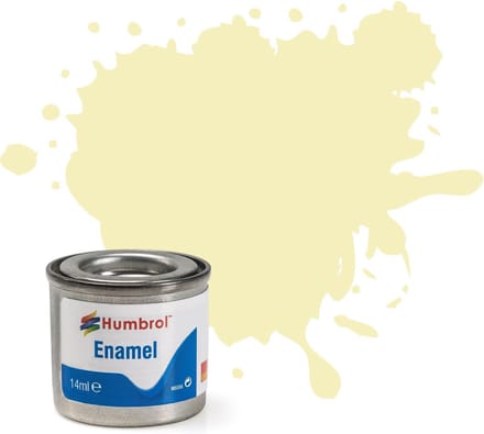 Humbrol Hobbyverf Enamel verf - #41 Ivory - Gloss - Enamel Verf potje - 14 ml