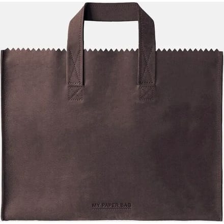 My paper bag workbag handtas shadow brown