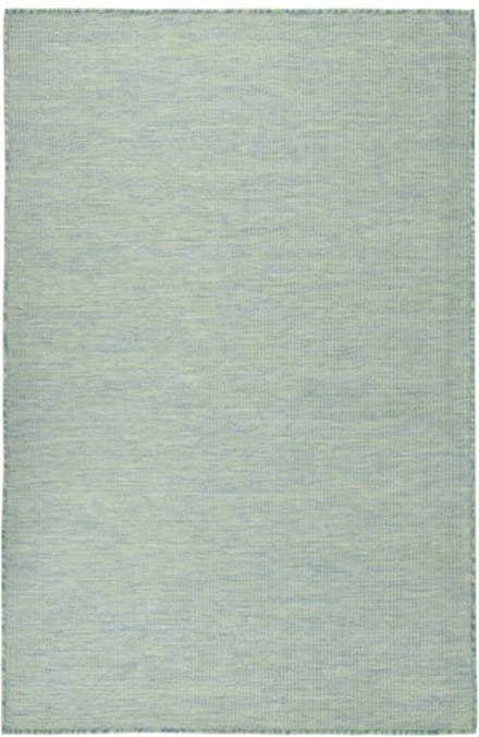 vidaXL Buitenkleed platgeweven 100x200 cm turquoise