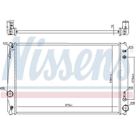 Radiator, motorkoeling NISSENS 646928