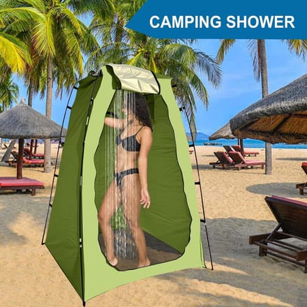 Douchecabine Tent - Privacy Tent - Buiten Douchen - Waterdicht Polyester - 190 cm Hoog - Leger Groen