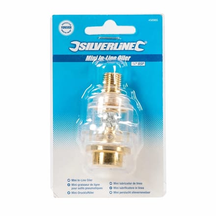 Silverline Mini perslucht olievernevelaar - roestbestendig - transparante behuizing - 55 mm