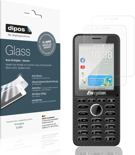 dipos – 2x Matte Pantserfolie geschikt voor Energize E288S | 9H Screenprotector