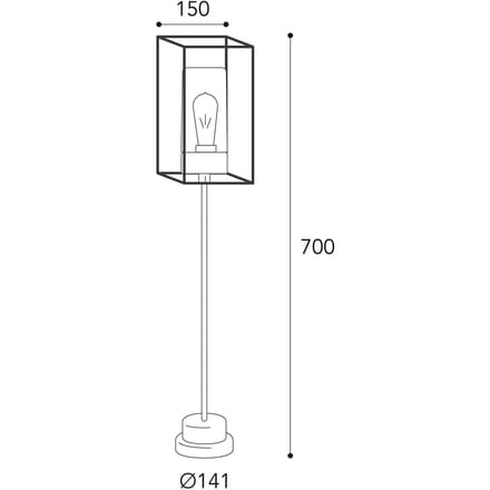 Moretti Luce Tuinverlichting Cubic³ 3370 messing antiek/opaal
