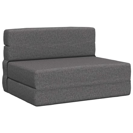vidaXL - Vouwbare - Sofa - Bed - Lichtgrijs - 70 - x - 72 - x - 60 - cm - Stof