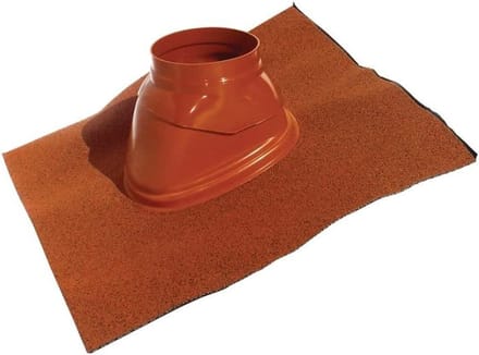 Dakdoorvoer Set - Ventilatie Onderdeel - Dichting Dak - Voor Hellend Dak - 60/100 & 80/125mm - Oker