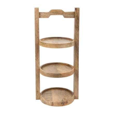 Olympia 3-laags stand Mango Hout voor 150mm borden