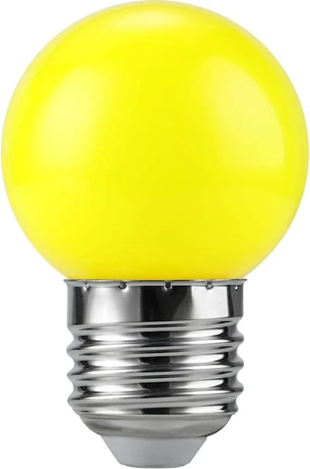 SPL E27 LED Kogellamp | 1W Geel 230V | 320°