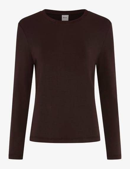 Brax Dames Shirt  Style CARINA L brunette, donkerbruin, maat 32
