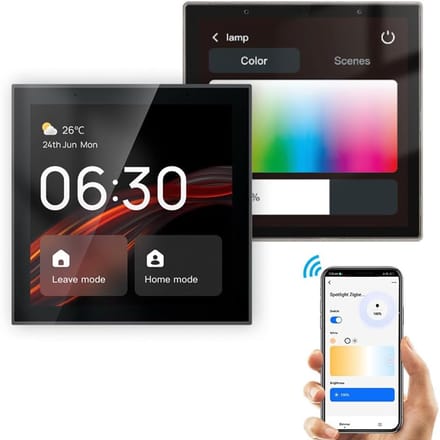 Smart Home Bedienpaneel - Centrale Controller - Apparaten Beheren - Volledig Touchscreen - 4 Inch Scherm - Wit