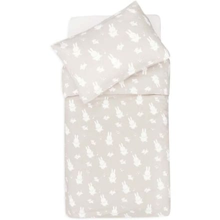 Jollein Dekbedovertrek met sloop 100x140cm Miffy&Snuffy Nougat