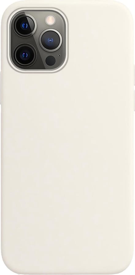Hoes - Geschikt voor Apple iPhone 13 Pro Max - Sterk & Shockproof - Hoesje Cover - Siliconen Case - Wit