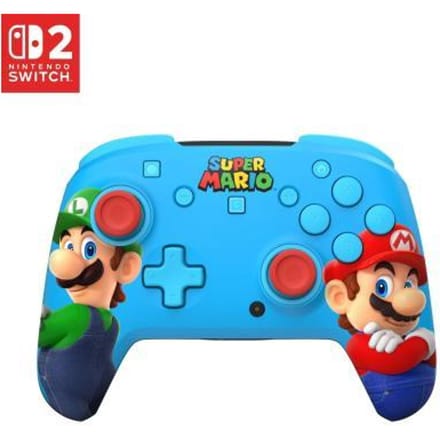 Nintendo Switch 2 Switch 2 Turtle Beach Rematch Mario & Luigi draadloze controller blauw