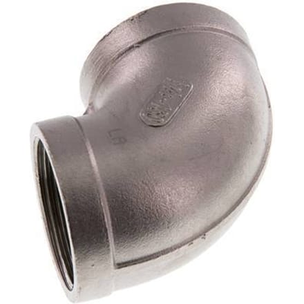 Rp 1 1/4'' RVS L-Fitting 90graden 16 Bar