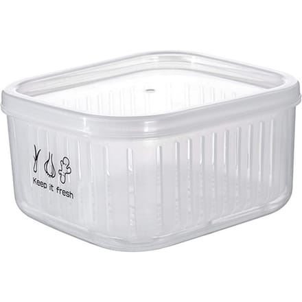 Voedselopbergdoos Dubbele Laag Multifunctioneel Gehakte Groene Ui Gember Knoflook Transparante Container white