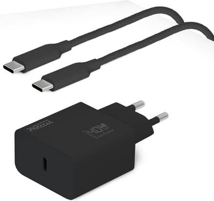 40w usb C Adapter + Snellader usb-C Oplader Kabel - 1 Meter - Usb c naar usb c