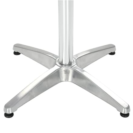 vidaXL - Tuintafel - 80x80x70 - cm - aluminium - zilverkleurig