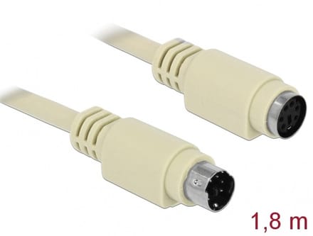 Delock PS/2 extension cable 1.8 m
