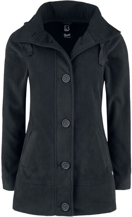 Brandit Tussenseizoensjas - Square Fleece - S tot 4XL - voor Vrouwen - zwart