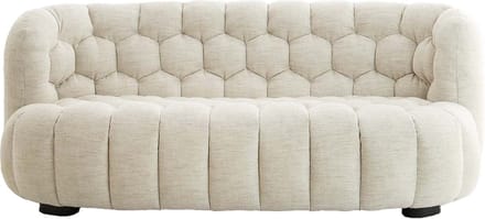 Light&living Bank 200x100x78 cm AMARA crème