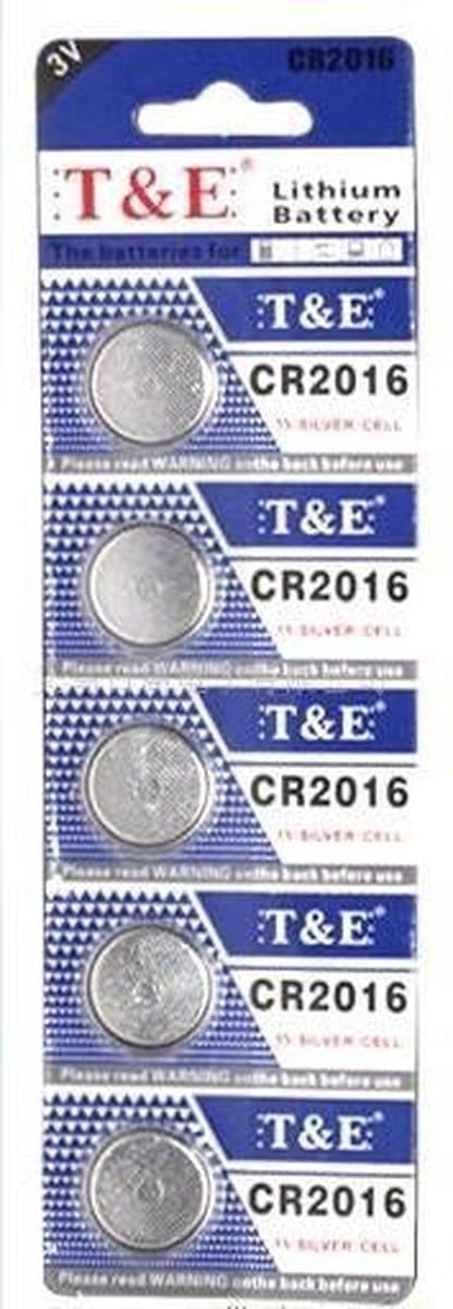 CR2016 3V Knoopcel batterijen |5 stuks in pak |