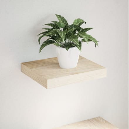 vidaXL - Wandschap - 23x23,5x4 - cm - bewerkt - hout