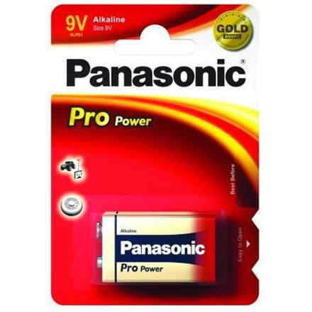 Panasonic Pro Power 6LR61 1-pack alkaline batterij - 9v blokje