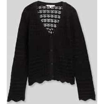 relaxed fit gebreid jack van katoenmix in gebreide look