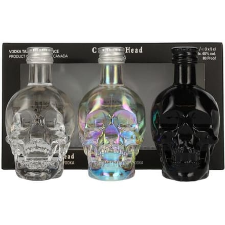 Crystal Head Wodka Crystal Head Vodka Set 40% Vol. 3x0,05l in geschenkverpakking