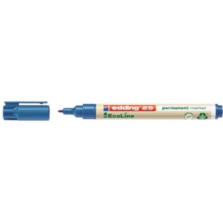 edding 25 EcoLine Permanent Marker Rond 1 mm Blauw