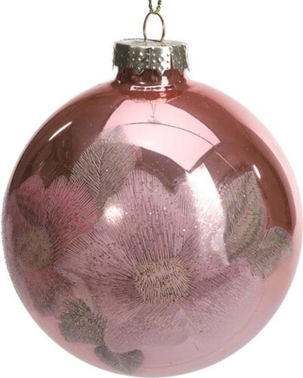 HomeBound by KY | Glazen bal bloemenprint | kerstbal