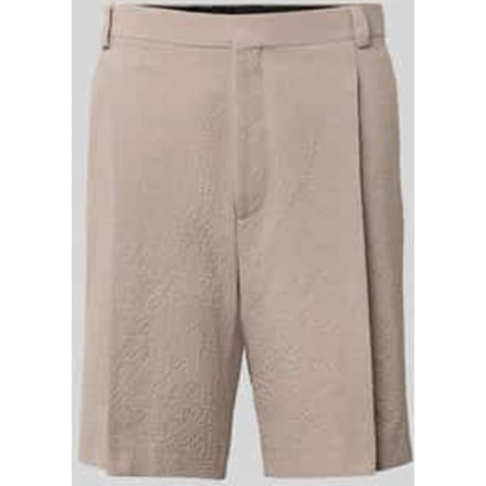 wide fit chino short van katoenmix