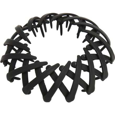4 stuks Paardenstaart Haarclip Uitrekbaar Elegant Eenvoudig Sterke Grip Plastic Paardenstaart Houder Clip voor black