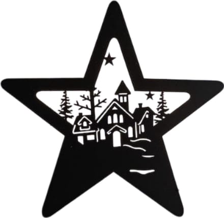 Anna's Collection - Muurhanger ster met kerstfiguren 22led classic...