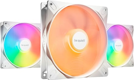 Be Quiet! – Light Wings LX PWM Triple Pack – Behuizingsventilatoren – 140mm – ARGB – Wit