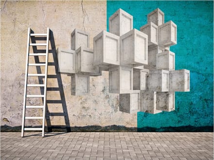 Fotobehang - Concrete blocks.