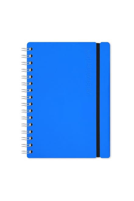 Vacavaliente - Studio Notitieboek A5 - Gerecycled Leer - Blauw
