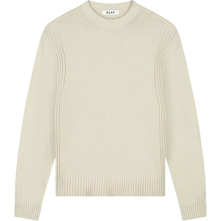Olaf Essential Knitted Crewneck Sweaters Off White M250700